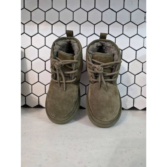 UGG Neumel Burnt Olive Suede Boots Size 5 - Picture 8 of 10